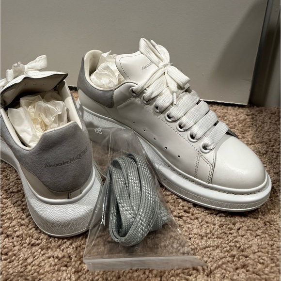 Alexander McQueen Shoes - alexander mcqueen grey sneakers